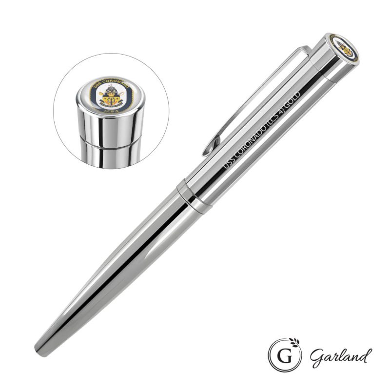 Garland®-Executive-Custom-Signature-Rollerball-Pen-Chrome-GAR108-RCC Custom Garland® Executive Custom Signature Rollerball Pen - Chrome