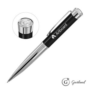 Custom Garland® Executive Emblem Monogram Twist Pen - Chrome