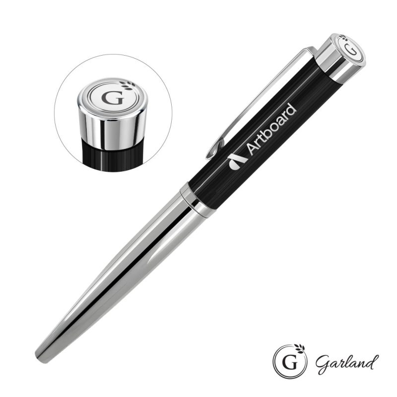 Custom Garland® Executive Monogram Empire Felt Tip Pen - Chrome
