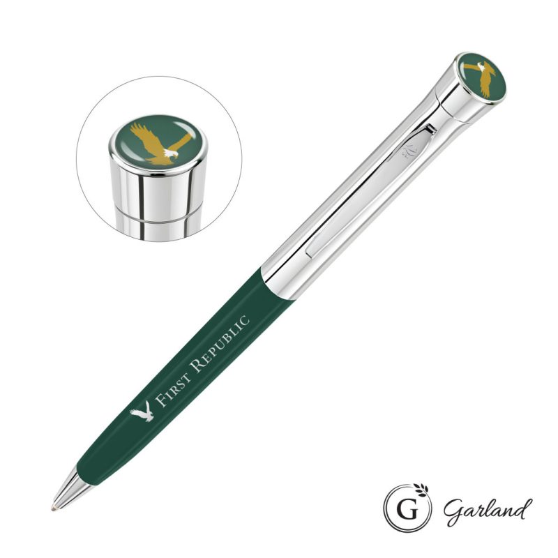 Custom Garland® Founders Custom Ballpoint Pen - Chrome - 2