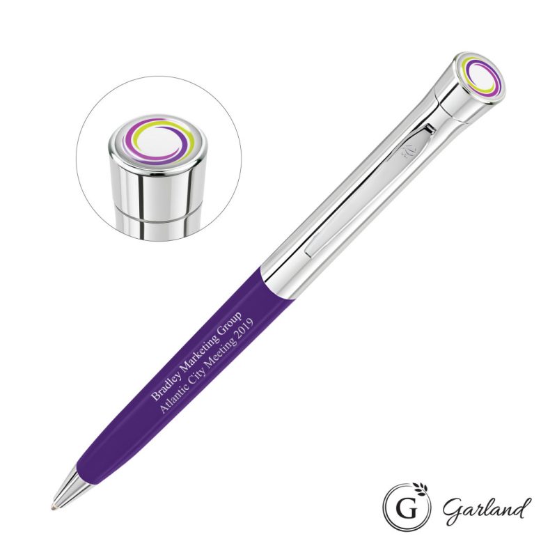 Custom Garland® Founders Custom Ballpoint Pen - Chrome - 4