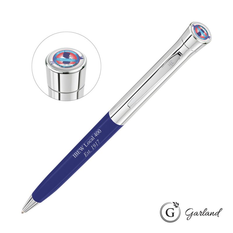 Custom Garland® Founders Custom Ballpoint Pen - Chrome - 5
