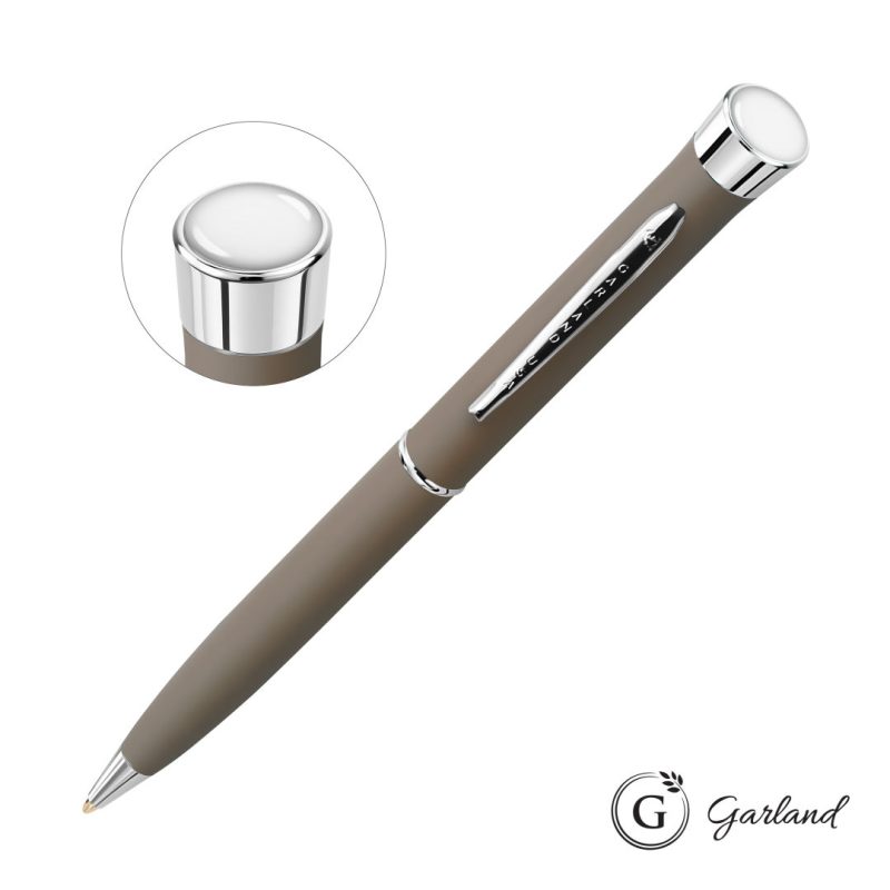 Custom Garland® Freedom Custom Ballpoint Pen - Chrome Accent - 5