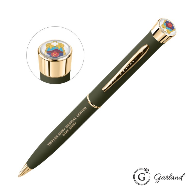 Custom Garland® Freedom Custom Ballpoint Pen - Gold Accent - 3