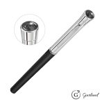 Custom Garland® Monogram Aura Rollerball Pen - Chrome - 5