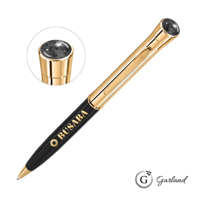 Garland®-Monogram-Aura-Twist-Ballpoint-Pen-Gold-GAR101-BGA Custom Garland® Monogram Aura Twist Ballpoint Pen - Gold