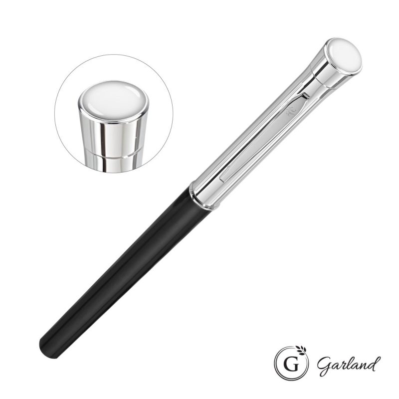 Custom Garland® Monogram Custom Rollerball Pen - Chrome - 5
