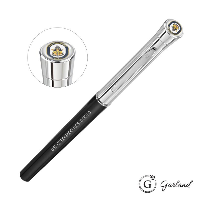 Garland®-Monogram-Custom-Rollerball-Pen-Chrome-GAR101-RCC Custom Garland® Monogram Custom Rollerball Pen - Chrome