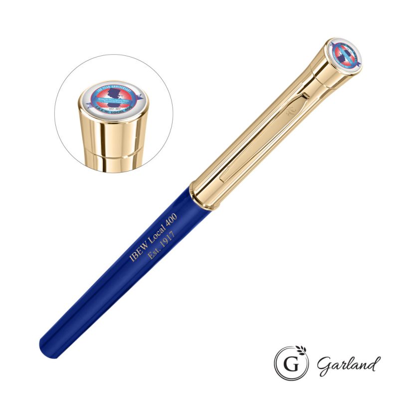 Custom Garland® Monogram Custom Rollerball Pen - Gold - 2