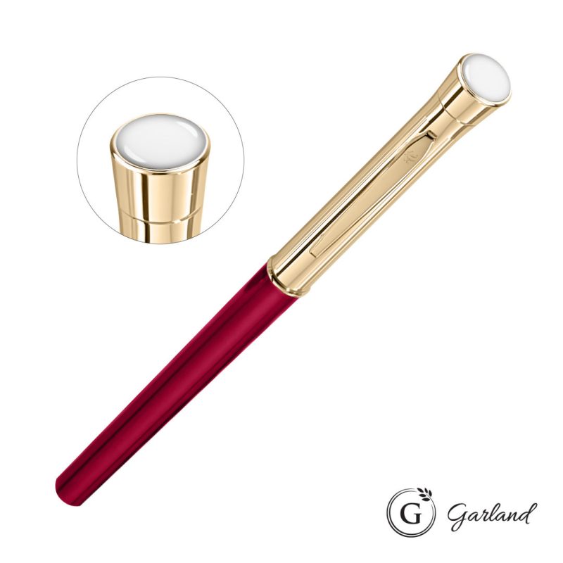 Custom Garland® Monogram Custom Rollerball Pen - Gold - 7