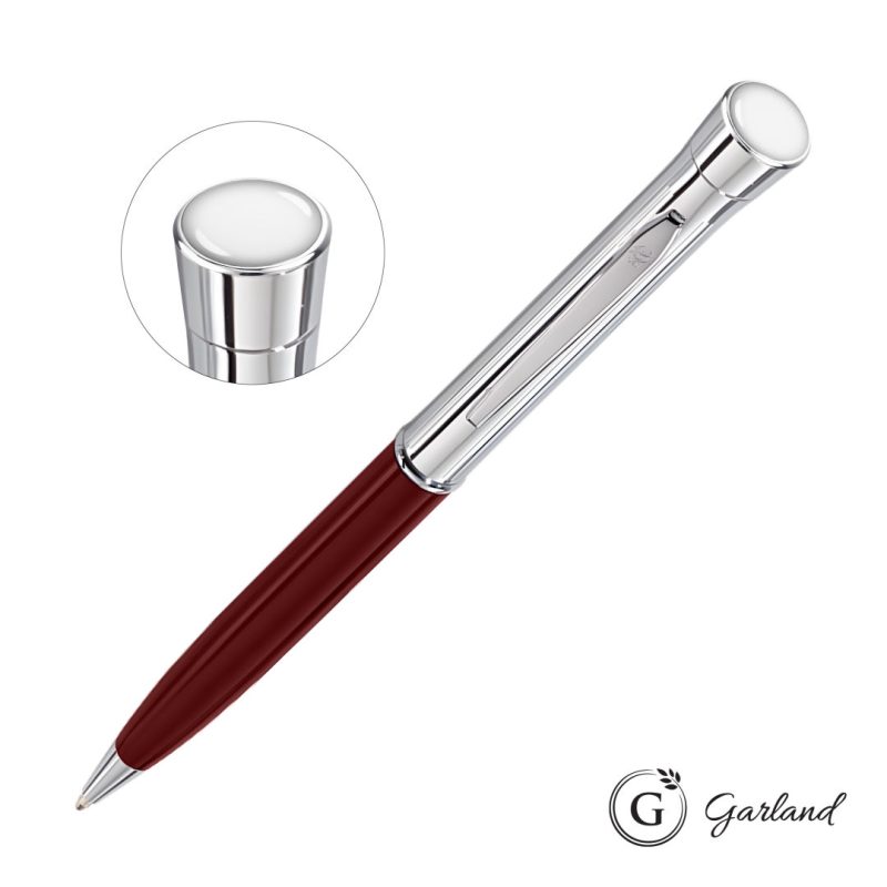 Custom Garland® Monogram Custom Twist Ballpoint Pen - Chrome - 7