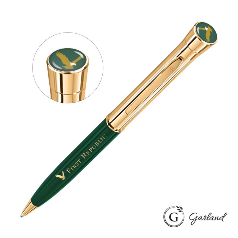 Custom Garland® Monogram Custom Twist Ballpoint Pen - Gold - 4