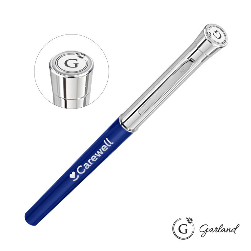Custom Garland® Monogram Empire Felt Tip Pen - Chrome Accent - 2