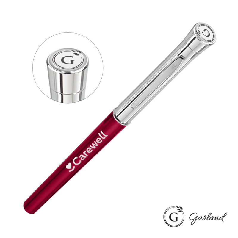 Custom Garland® Monogram Empire Felt Tip Pen - Chrome Accent - 3