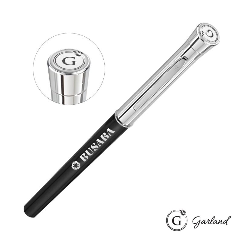 Garland®-Monogram-Rollerball-Pen-Chrome-GAR101-RCG Custom Garland® Monogram Rollerball Pen - Chrome