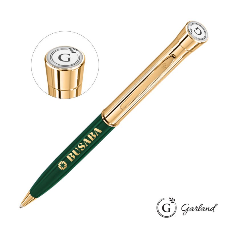 Custom Garland® Monogram Twist Ballpoint Pen - Gold - 4