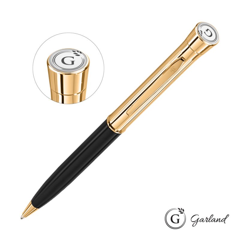 Custom Garland® Monogram Twist Ballpoint Pen - Gold - 5