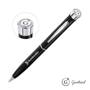 Custom Garland® Patriot Ballpoint Twist Pen - Chrome Accent