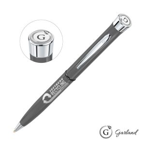 Custom Garland® Recycled Ballpoint Twist Pen - Chrome Accent