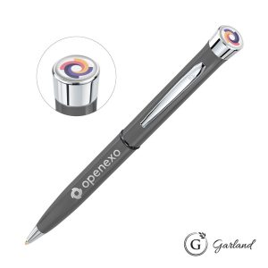 Custom Garland® Recycled Custom Ballpoint Twist Pen - Chrome Accent