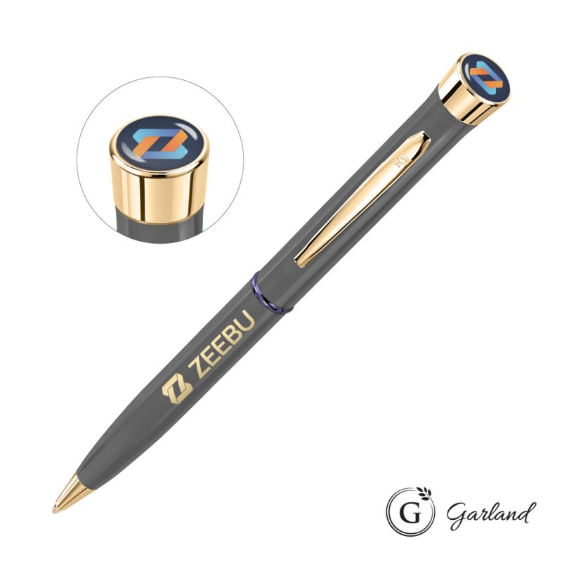 Custom Garland® Recycled Custom Ballpoint Twist Pen - Gold Accent - 2