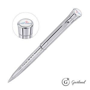 Custom Garland® Signature Custom Twist Ballpoint Pen - Chrome