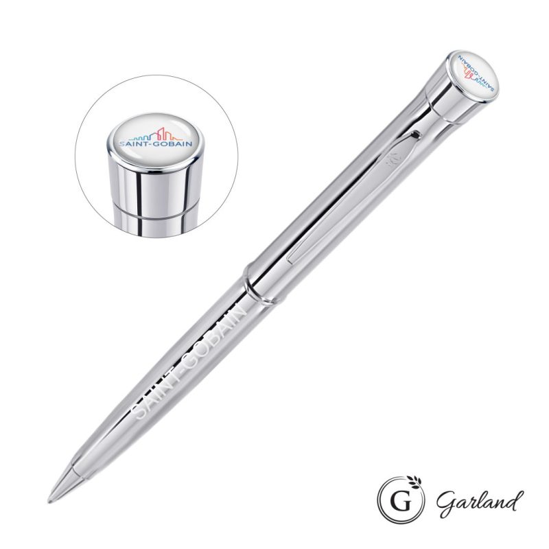 Garland®-Signature-Custom-Twist-Ballpoint-Pen-Chrome-GAR102-BCC Custom Garland® Signature Custom Twist Ballpoint Pen - Chrome