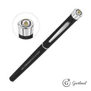 Custom Garland® Tactical Custom Textured Rollerball Pen - Chrome