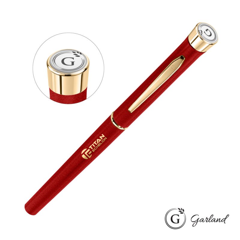 Custom Garland® Tactical Textured Rollerball Pen - Gold - 3