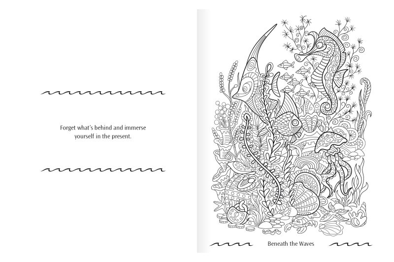Custom Good Value™ Oceans of Serenity Adult Coloring Book - 2