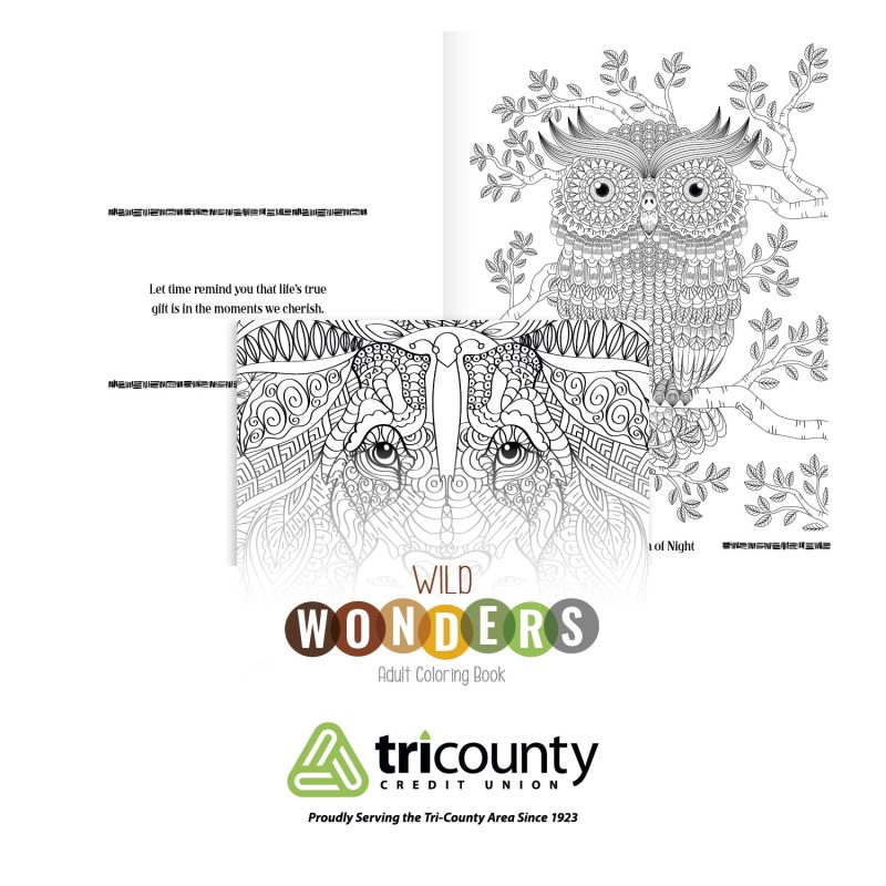 Custom Good Value™ Wild Wonders Adult Coloring Book