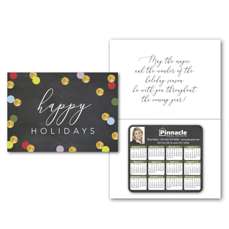 Custom Greeting Card with MC02 Magnetic Calendar