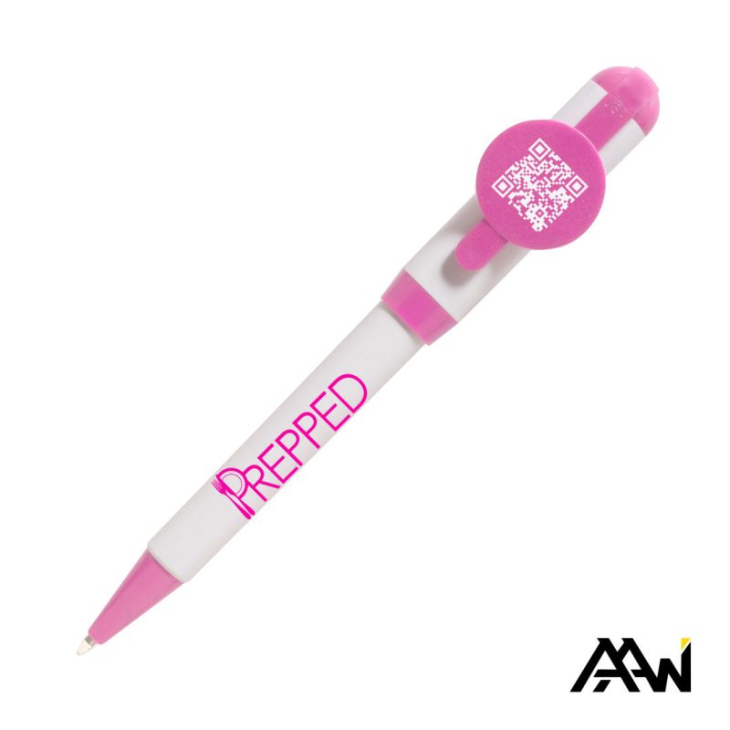 Custom Jumbo QR Billboard Twist Pen - Colored Accent - 4