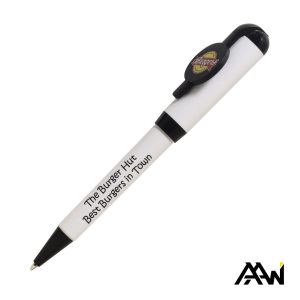 Custom Jumbo VividPrint™ Billboard Twist White Pen - Colored Accent