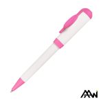 Custom Jumbo VividPrint™ Billboard Twist White Pen - Colored Accent - 7