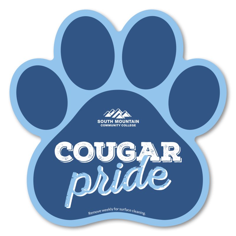 Custom Paw Print Car Magnet 5.75 x 5.75 - 4