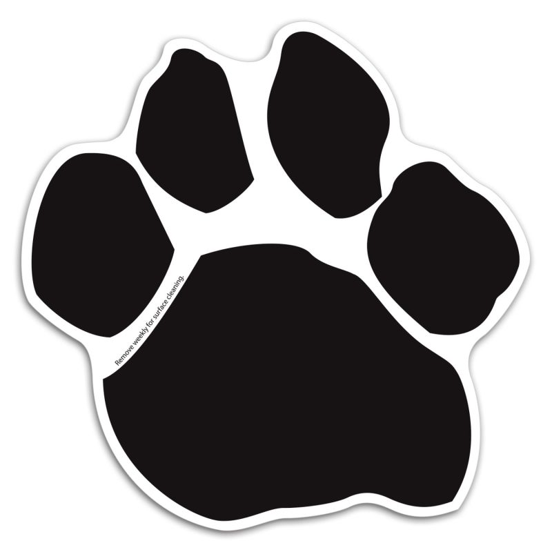 Custom Paw Print Car Sign Magnet - 1