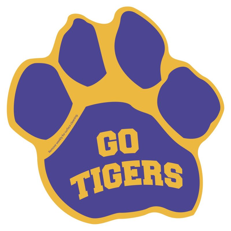 Custom Paw Print Car Sign Magnet
