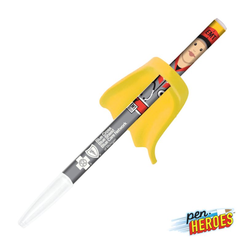 Custom Pen Heroes™ Healthcare Series Female w/Cape Pen - 3