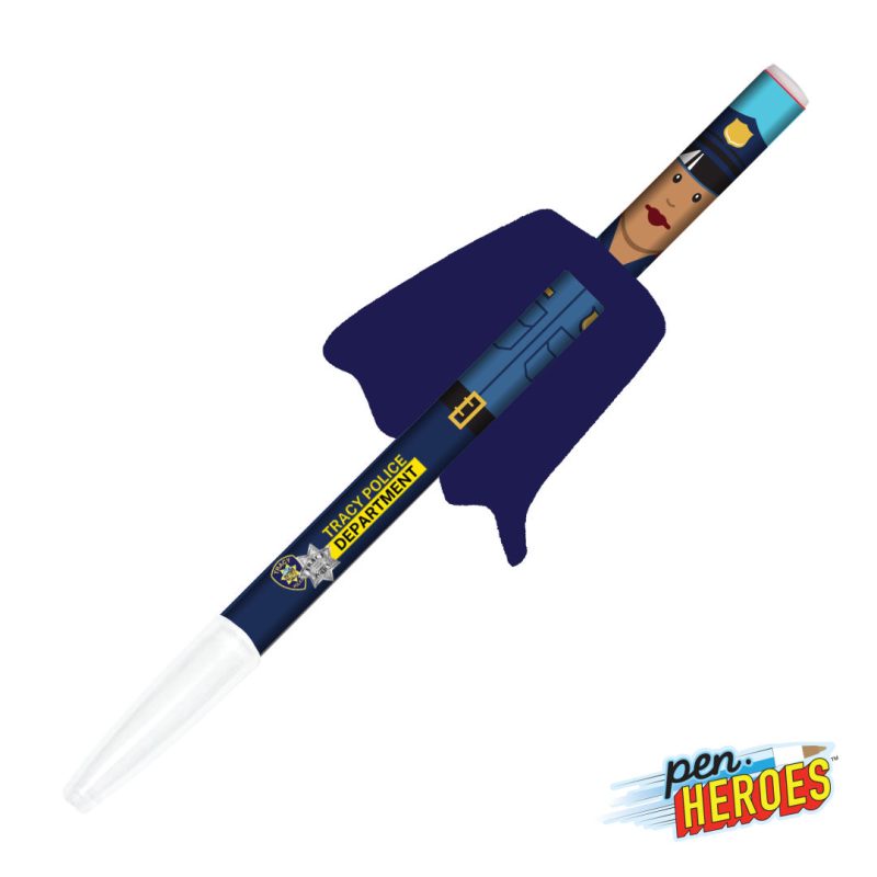 Custom Pen Heroes™ Hometown Series Female w/Cape Pen - 3