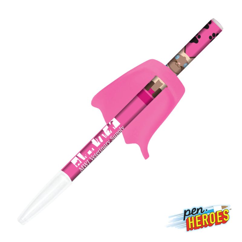 Custom Pen Heroes™ Pet Series Cat w/Cape Pen - 2