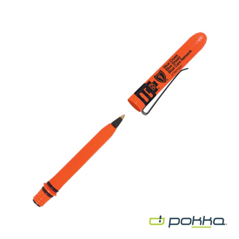 Custom Pokka® Pocket Pen w/Clip - 4