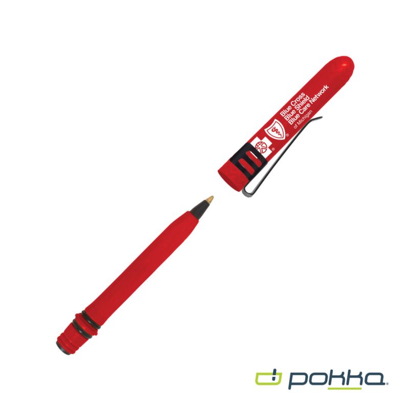Custom Pokka® Pocket Pen w/Clip - 5
