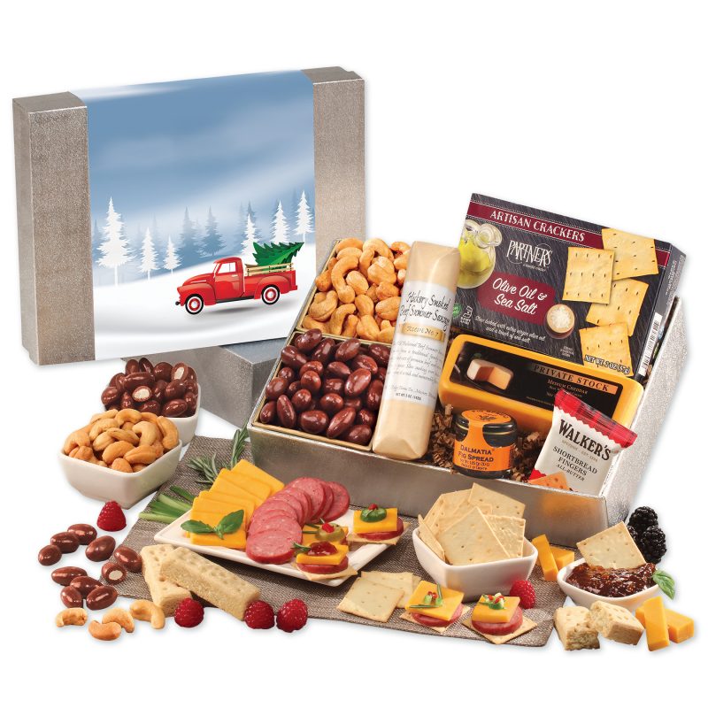 Custom Snacking Smorgasbord with Red Truck Sleeve - 1