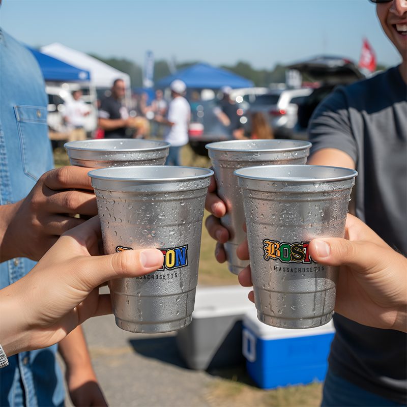 Custom Top Cup By Ball™ 16 Oz. Aluminum Cup - 2