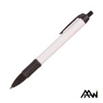 Custom Widebody Grip Pen Glossy White Barrel - Matte - 1