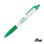 Custom Widebody Grip Pen Glossy White Barrel - Matte - 3