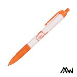 Custom Widebody Grip Pen Glossy White Barrel - Matte - 4