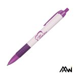 Custom Widebody Grip Pen Glossy White Barrel - Matte - 6