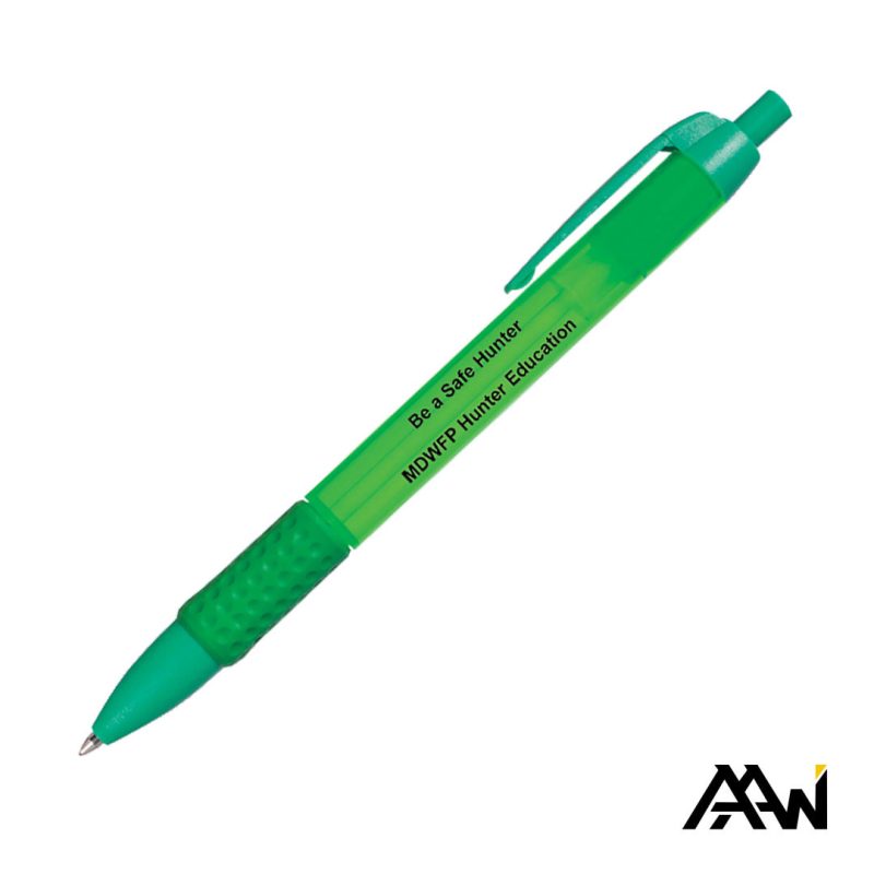 Custom Widebody Grip Pen Translucent Barrel - Matte - 2
